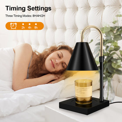 Candle Warmer, With Timer Dimmable And Adjustable Height