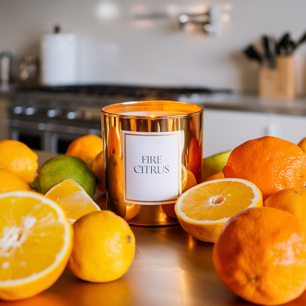 Fire Citrus Wickless Candle