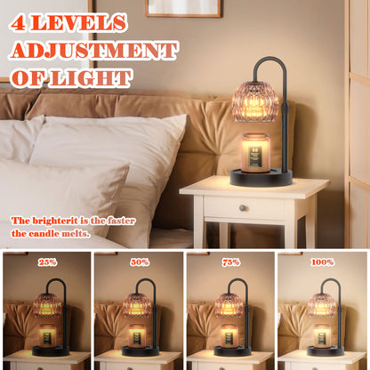 Candle Warmer Lamp With Dimmer and Timer with Adjustable Height